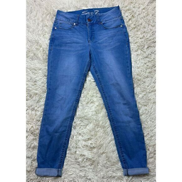 Women’s Seven 7 High-rise Skinny Stretch Jeans Size 12 - Picture 1 of 9